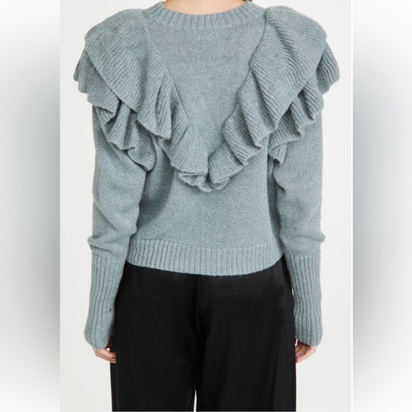 FARM RIO METALLIC RUFFLE SWEATER SIZE M - Picture 5 of 15